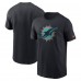Miami Dolphins Nike Pitch Blue 2025 Rivalries Collection Essential T-Shirt