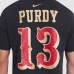 Футболка San Francisco 49ers Brock Purdy Nike Black 2025 Rivalries Collection Player