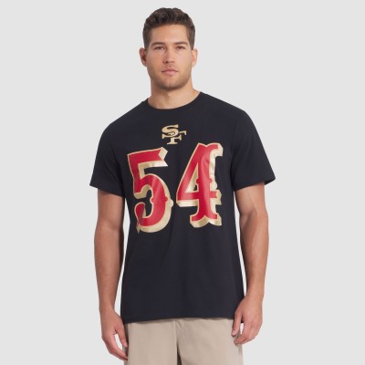 Футболка San Francisco 49ers Fred Warner Nike Black 2025 Rivalries Collection Player