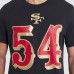 Футболка San Francisco 49ers Fred Warner Nike Black 2025 Rivalries Collection Player