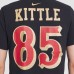 Футболка San Francisco 49ers George Kittle Nike Black 2025 Rivalries Collection Player