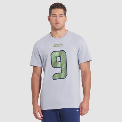 Seattle Seahawks Kenneth Walker III Nike Gray 2025 Rivalries Collection Player Name & Number T-Shirt