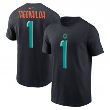 Футболка Miami Dolphins Tua Tagovailoa Nike Pitch Blue 2025 Rivalries Collection Player