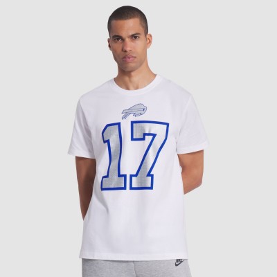 Футболка Buffalo Bills Josh Allen Nike White 2025 Rivalries Collection Player