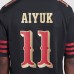 Игровая джерси San Francisco 49ers Brandon Aiyuk Nike Black 2025 Rivalries Collection Game