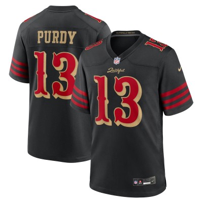 Игровая джерси San Francisco 49ers Brock Purdy Nike Black 2025 Rivalries Collection Game
