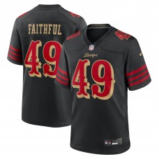 San Francisco 49ers The Faithful Nike Black 2025 Rivalries Collection Game Jersey