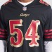 San Francisco 49ers Fred Warner Nike Black 2025 Rivalries Collection Game Jersey