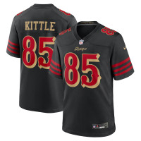 San Francisco 49ers George Kittle Nike Black 2025 Rivalries Collection Game Jersey