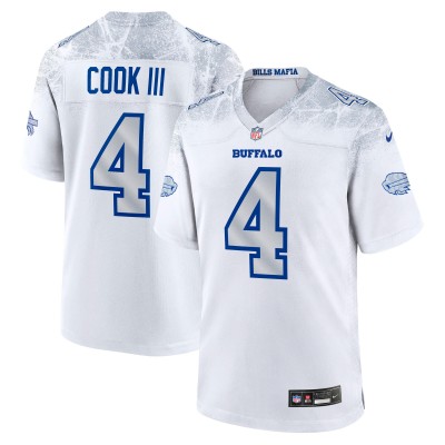 Игровая джерси Buffalo Bills James Cook III Nike White 2025 Rivalries Collection Game
