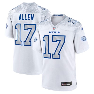 Игровая джерси Buffalo Bills Josh Allen Nike White 2025 Rivalries Collection Game
