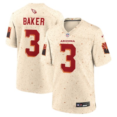 Игровая джерси Arizona Cardinals Budda Baker Nike Natural 2025 Rivalries Collection Game
