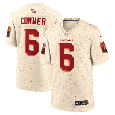 Игровая джерси Arizona Cardinals James Conner Nike Natural 2025 Rivalries Collection Game