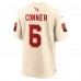 Игровая джерси Arizona Cardinals James Conner Nike Natural 2025 Rivalries Collection Game