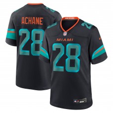 Miami Dolphins De’Von Achane Nike Pitch Blue 2025 Rivalries Collection Game Jersey