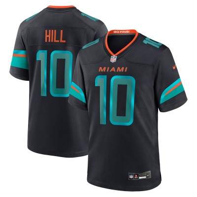 Игровая джерси Miami Dolphins Tyreek Hill Nike Pitch Blue 2025 Rivalries Collection Game