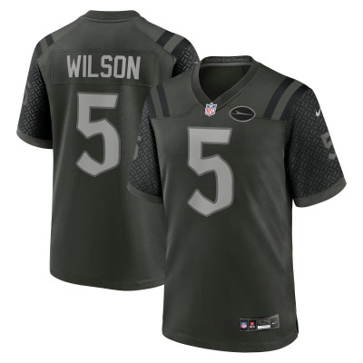 Игровая джерси New York Jets Garrett Wilson Nike Gotham Green 2025 Rivalries Collection Game