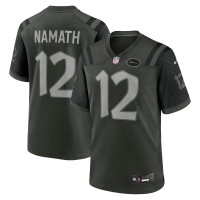 Джерси New York Jets Joe Namath Nike Gotham Green 2025 Rivalries Collection Retired Player Game