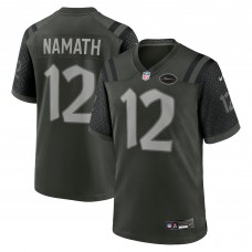 Джерси New York Jets Joe Namath Nike Gotham Green 2025 Rivalries Collection Retired Player Game