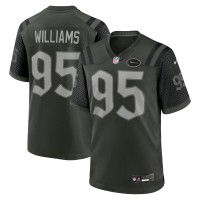 Игровая джерси New York Jets Quinnen Williams Nike Gotham Green 2025 Rivalries Collection Game