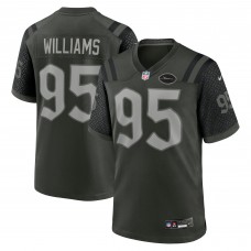 Игровая джерси New York Jets Quinnen Williams Nike Gotham Green 2025 Rivalries Collection Game