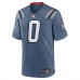 Игровая джерси New England Patriots Christian Gonzalez Nike Storm Blue 2025 Rivalries Collection Game