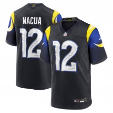 Игровая джерси Los Angeles Rams Puka Nacua Nike Midnight Blue 2025 Rivalries Collection Game