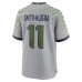 Игровая джерси Seattle Seahawks Jaxon Smith-Njigba Nike Wolf Gray 2025 Rivalries Collection Game