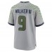 Игровая джерси Seattle Seahawks Kenneth Walker III Nike Wolf Gray 2025 Rivalries Collection Game