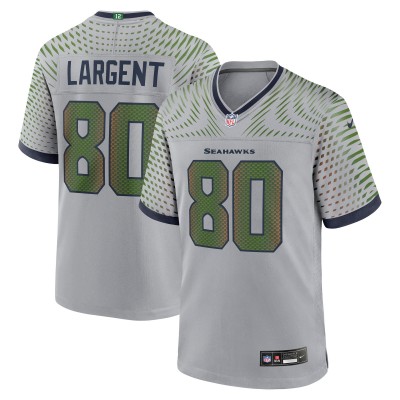 Джерси Seattle Seahawks Steve Largent Nike Wolf Gray 2025 Rivalries Collection Retired Player Game