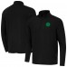 Pittsburgh Steelers Antigua Black St Patrick Day Intent Quarter-Zip Pullover Top