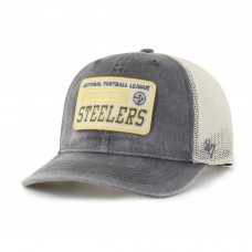Бейсболка Pittsburgh Steelers 47 Charcoal Canteen Relaxed Trucker