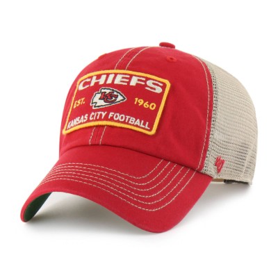 Бейсболка Kansas City Chiefs 47 Red Wabash Trucker Clean Up