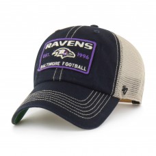 Бейсболка Baltimore Ravens 47 Black Wabash Trucker Clean Up