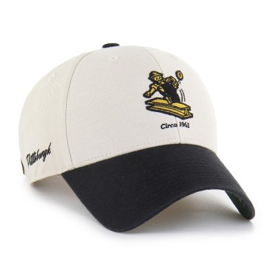 Бейсболка Pittsburgh Steelers 47 Cream/Black Fairfield MVP Throwback