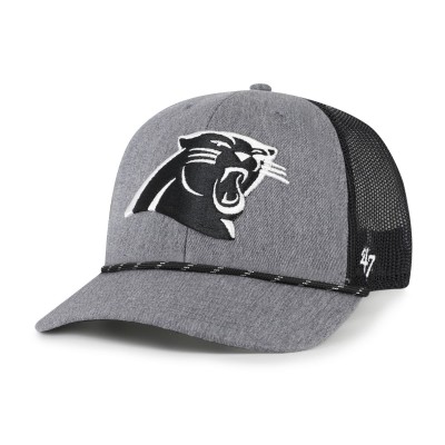 Бейсболка Carolina Panthers 47 Heather Charcoal Carbon Rope Trucker
