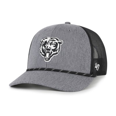 Бейсболка Chicago Bears 47 Heather Charcoal Carbon Rope Trucker
