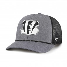 Бейсболка Cincinnati Bengals 47 Heather Charcoal Carbon Rope Trucker