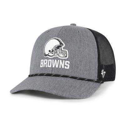 Бейсболка Cleveland Browns 47 Heather Charcoal Carbon Rope Trucker