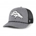 Бейсболка Denver Broncos 47 Heather Charcoal Carbon Rope Trucker