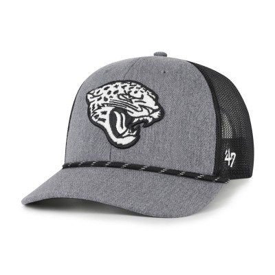 Бейсболка Jacksonville Jaguars 47 Heather Charcoal Carbon Rope Trucker