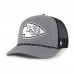 Бейсболка Kansas City Chiefs 47 Heather Charcoal Carbon Rope Trucker