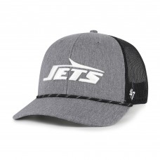 Бейсболка New York Jets 47 Heather Charcoal Carbon Rope Trucker Бейсболка New York Jets 47 Heather Charcoal Carbon Rope Trucker