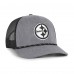 Бейсболка Pittsburgh Steelers 47 Heather Charcoal Carbon Rope Trucker