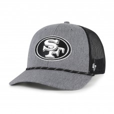 Бейсболка San Francisco 49ers 47 Heather Charcoal Carbon Rope Trucker