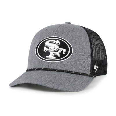 Бейсболка San Francisco 49ers 47 Heather Charcoal Carbon Rope Trucker