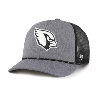 Бейсболка Arizona Cardinals 47 Heather Charcoal Carbon Rope Trucker