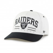 Бейсболка Las Vegas Raiders 47 White/Black Roscoe Two-Toned Hitch Бейсболка Las Vegas Raiders 47 White/Black Roscoe Two-Toned Hitch
