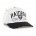 Бейсболка Las Vegas Raiders 47 White/Black Roscoe Two-Toned Hitch