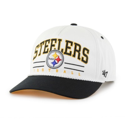 Бейсболка Pittsburgh Steelers 47 White/Black Roscoe Two-Toned Hitch